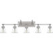 Nicholas 5 Light 42 inch Brushed Nickel Bath Light Wall Light