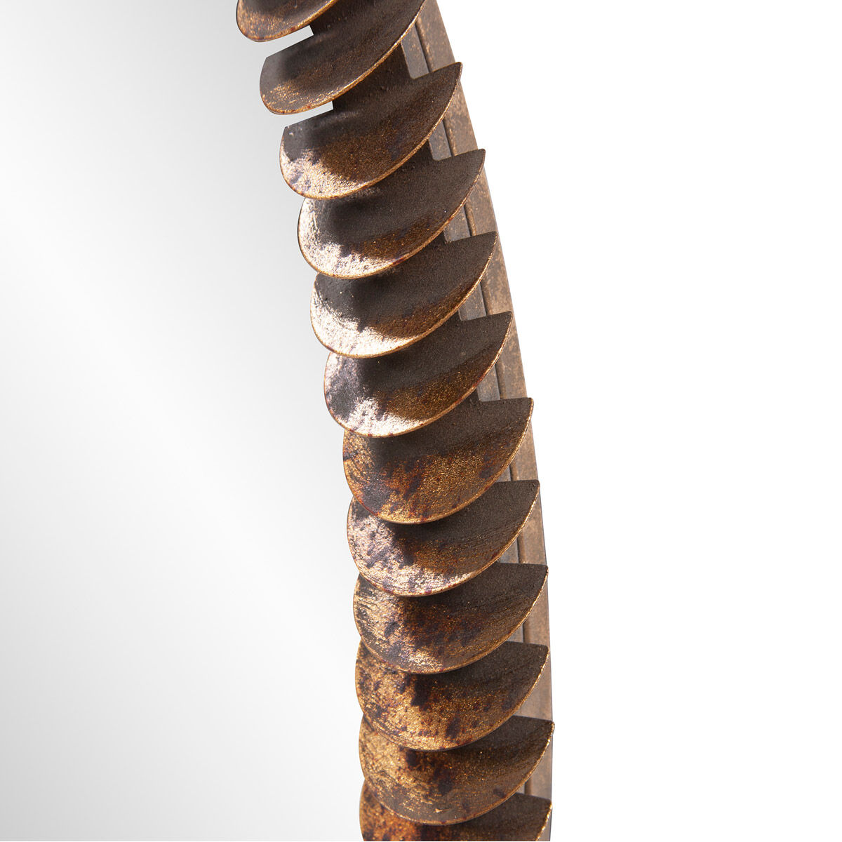 Coined 34 X 34 inch Acid Treated Wall Mirror