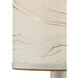 Marble Paper Cream and Gold 5 inch Drum Chandelier Shade