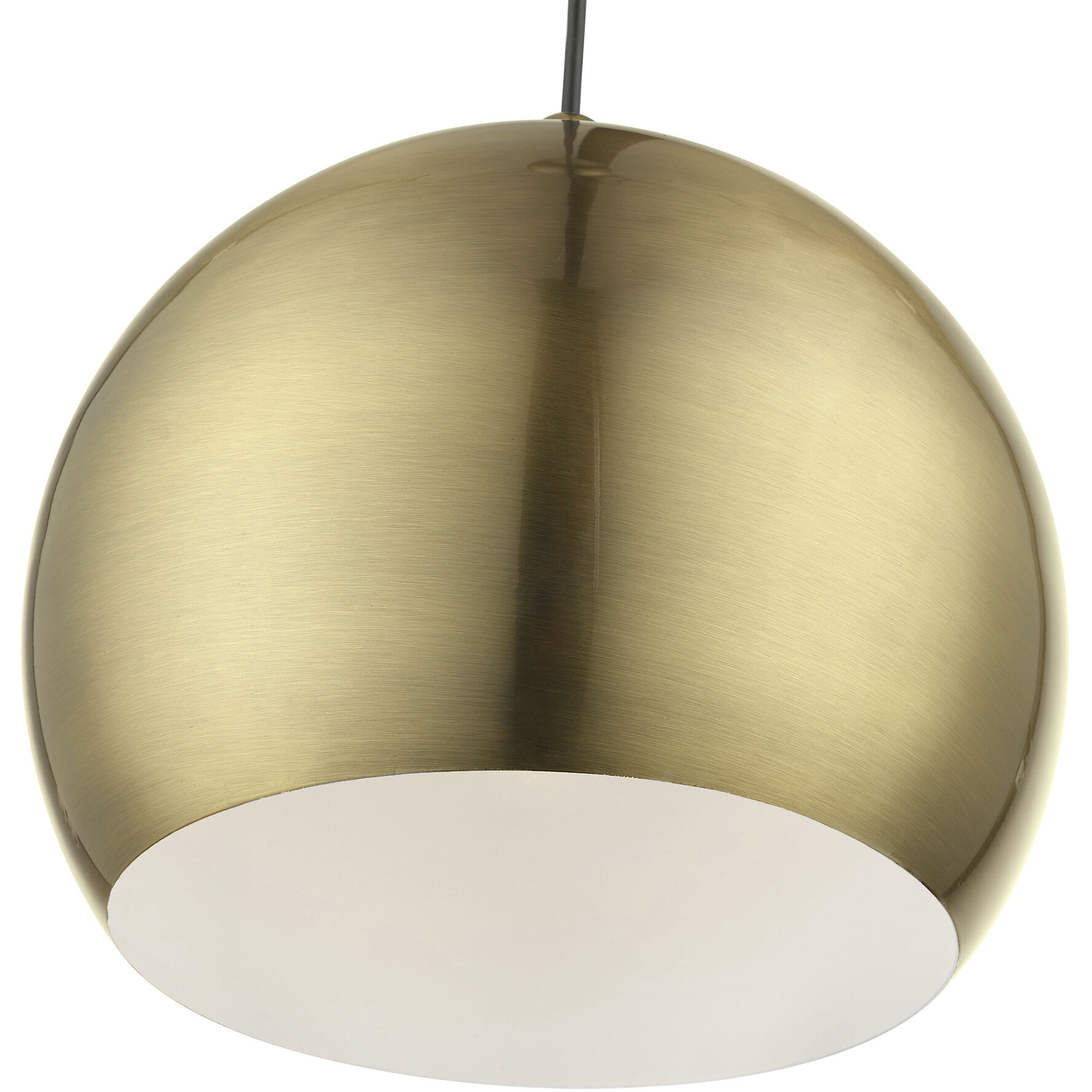 Stockton 1 Light 12 inch Antique Brass with Polished Brass Accents Pendant Ceiling Light, Globe