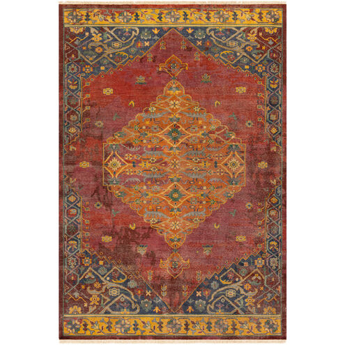 Festival 36 X 24 inch Mauve/Dark Purple/Dark Red/Rust/Burgundy/Mustard Rugs