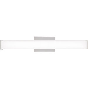 Sean Lavin Lynn LED 25.1 inch Satin Nickel Bath Light Wall Light in White Glass, LED 90 CRI 3000K, Integrated LED