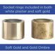 Quillan 3 Light 23.87 inch Gold Ombre Bathroom Vanity Light Wall Light