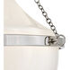Collins 1 Light 20 inch Polished Nickel Semi-Flush Mount Ceiling Light, Medium