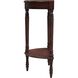 Bellini Demilune Console Table in Medium Brown