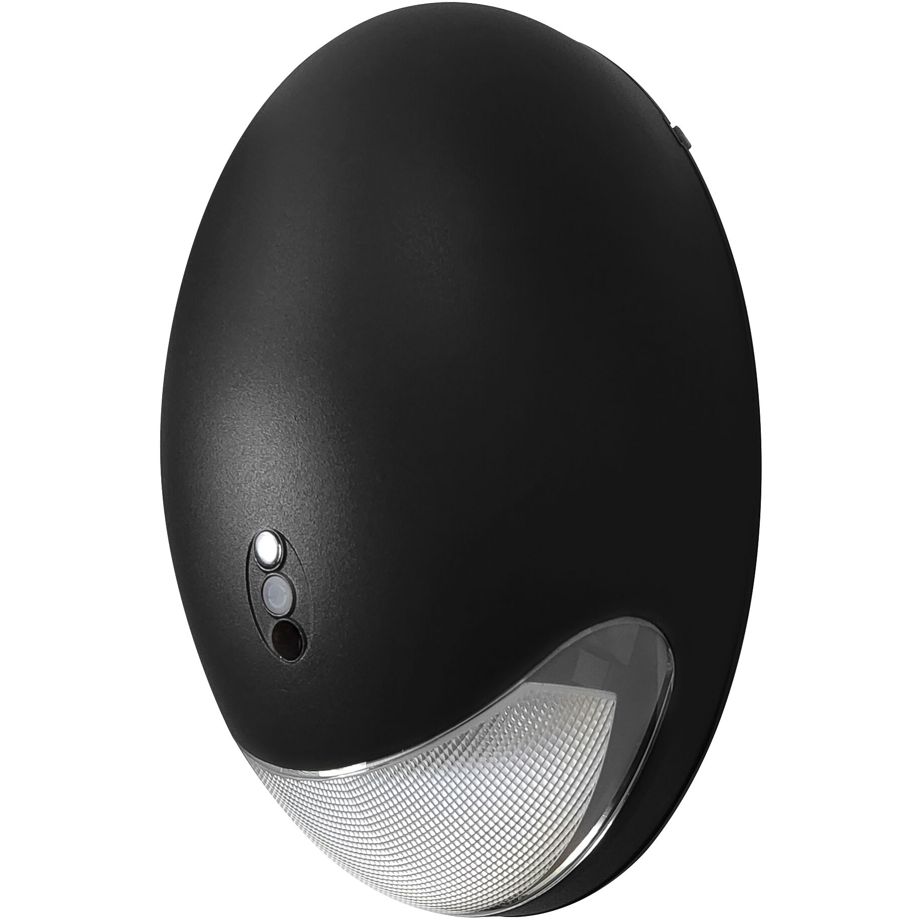 Low Profile Die-Cast LED Selectable CCT Black Outdoor Emergency Light, Selectable CCT