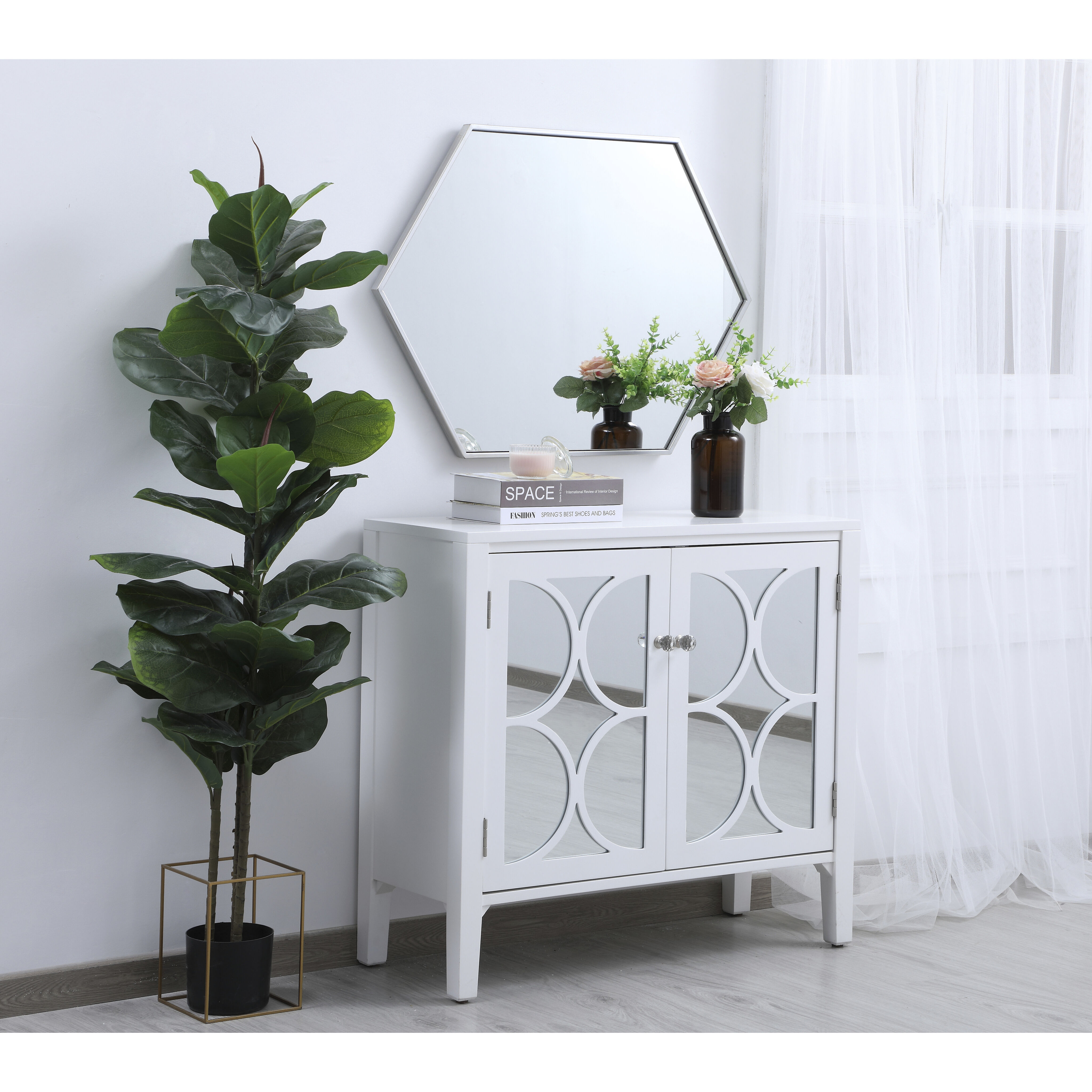 Eternity 34 X 24 inch Silver Wall Mirror