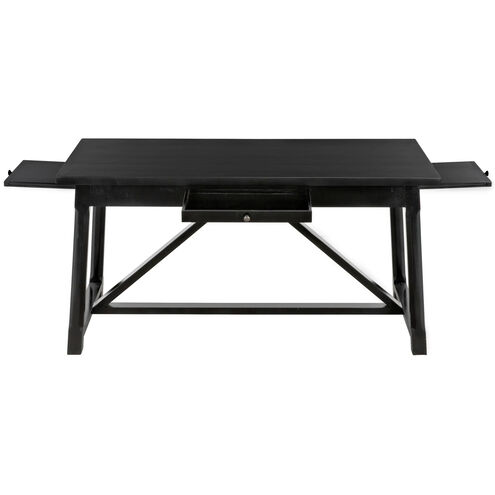 Sutton 60 X 26 inch Distressed Black Desk