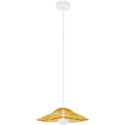 Embark 1 Light 16 inch White Pendant Ceiling Light