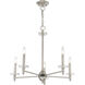 Bennington 5 Light 25 inch Brushed Nickel Chandelier Ceiling Light