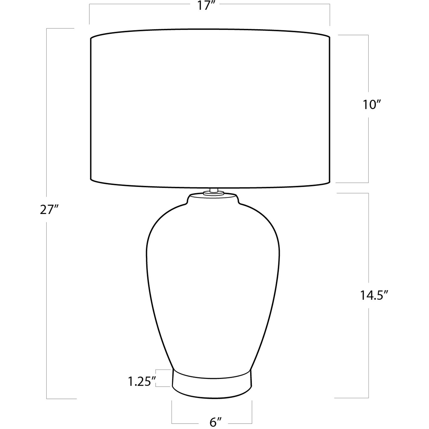 Presley 27 inch 150.00 watt Indigo Table Lamp Portable Light