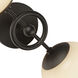 Alora Mood Fiore 2 Light 6 inch Matte Black Bath Vanity Light Wall Light