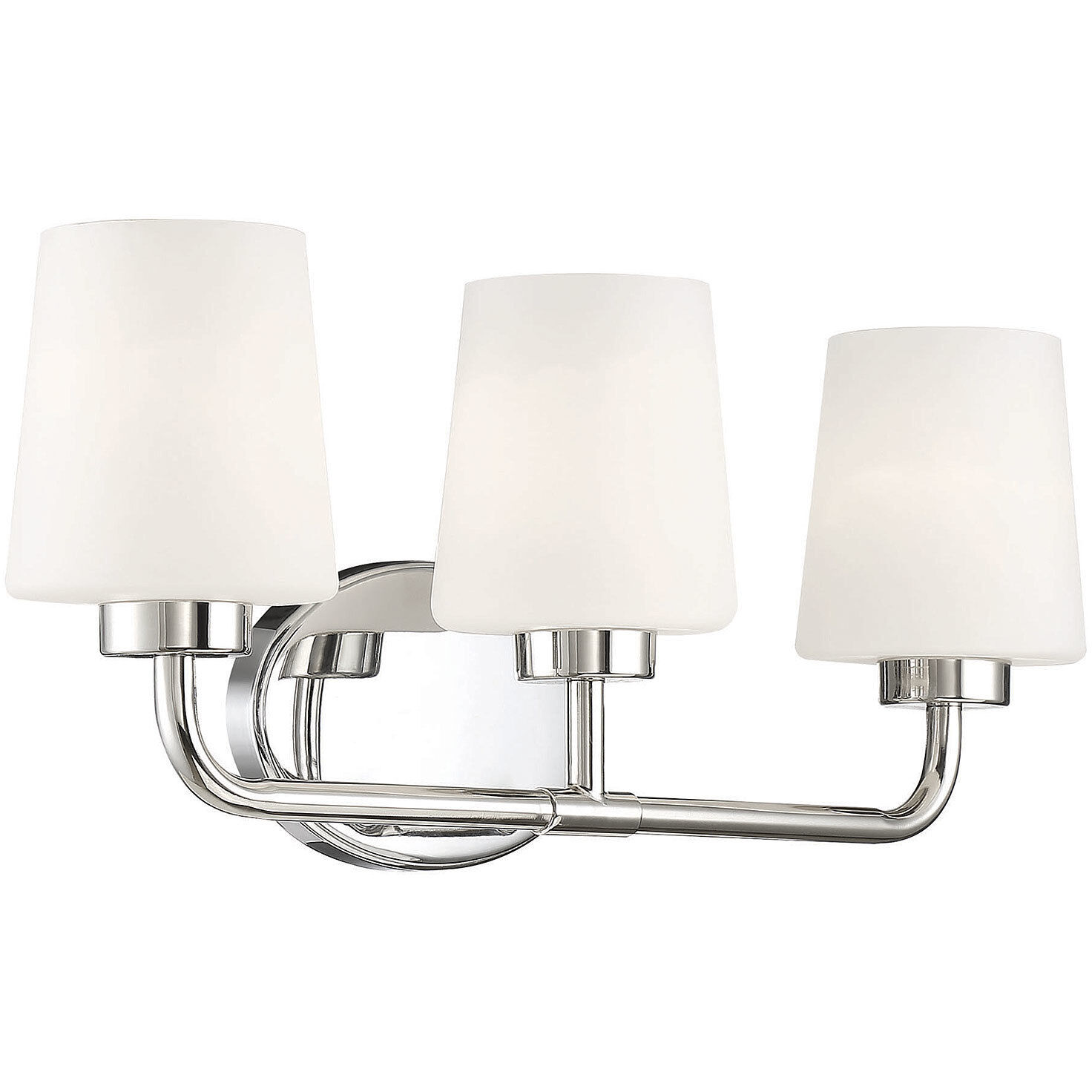 Capra 3 Light 22 inch Polished Nickel Bathroom Vanity Light Wall Light, Essentials