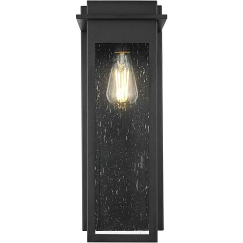 Dunton 1 Light 18.5 inch Black Outdoor Wall Sconce