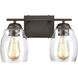 Calistoga 2 Light 14 inch Oil Rubbed Bronze Vanity Light Wall Light