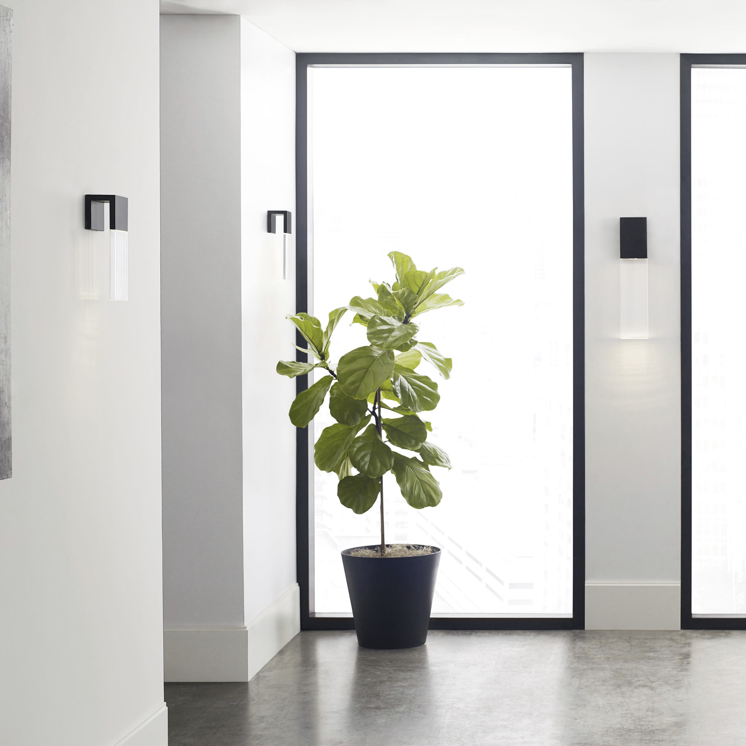 Kelly Wearstler Kulma LED 10.5 inch Black Outdoor Wall Light, Integrated LED