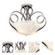 Tribecca 3 Light 21 inch Pearl Silver Semi Flush Mount Ceiling Light in Frost (FROST)