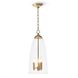 Maiden 3 Light 10.5 inch Natural Brass Pendant Ceiling Light