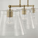 Baker 3 Light 44.5 inch Aged Brass Island Ceiling Light