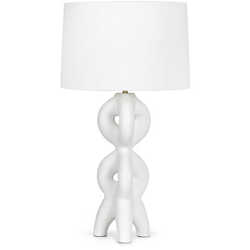 Jacob 31 inch 150.00 watt White Table Lamp Portable Light
