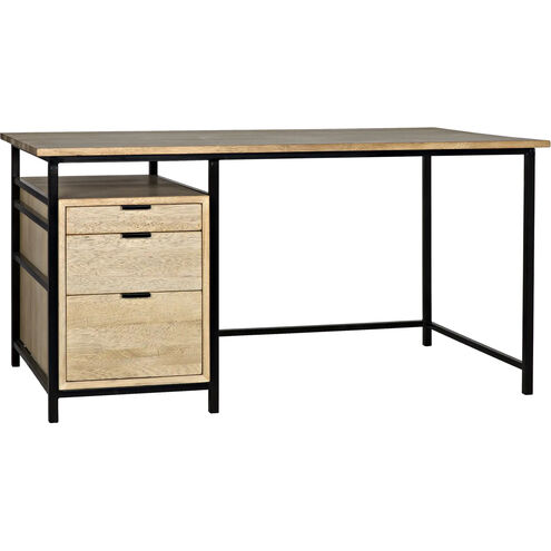 Nabucco 60 X 30 inch Bleached Walnut Desk