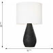 ED Ellen DeGeneres Breccia 25.88 inch 60 watt Black Wash Table Lamp Portable Light
