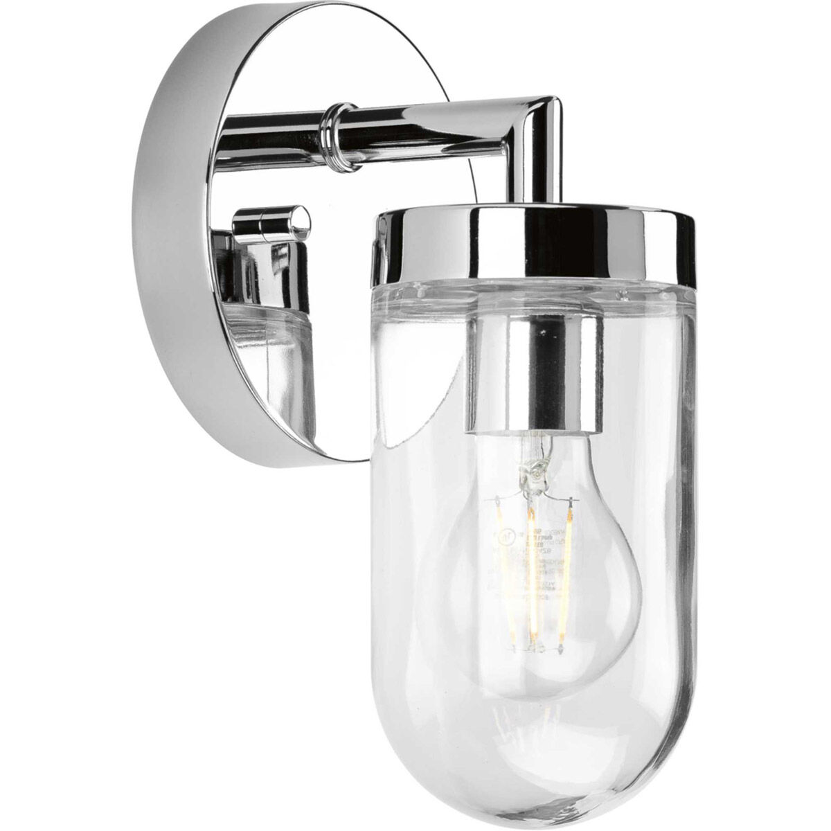 Signal 1 Light 5.13 inch Polished Chrome Bath Vanity Wall Light