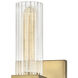 Xander LED 6 inch Heritage Brass Vanity Light Wall Light