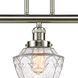 Franklin Restoration Bullet 3 Light 38 inch Brushed Satin Nickel Island Light Ceiling Light in Seedy Glass