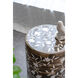 Anita 18 inch Brown/White Stool