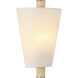 Rockford 1 Light 7 inch Brontourage and Travertine Wall Sconce Wall Light