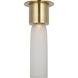 Kelly by Kelly Wearstler Volver 1 Light 4.5 inch Hand Rubbed Antique Brass Flush Mount Ceiling Light