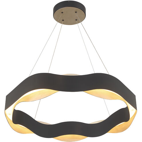 Vaughan LED 33.5 inch Silver and Black Chandelier Ceiling Light