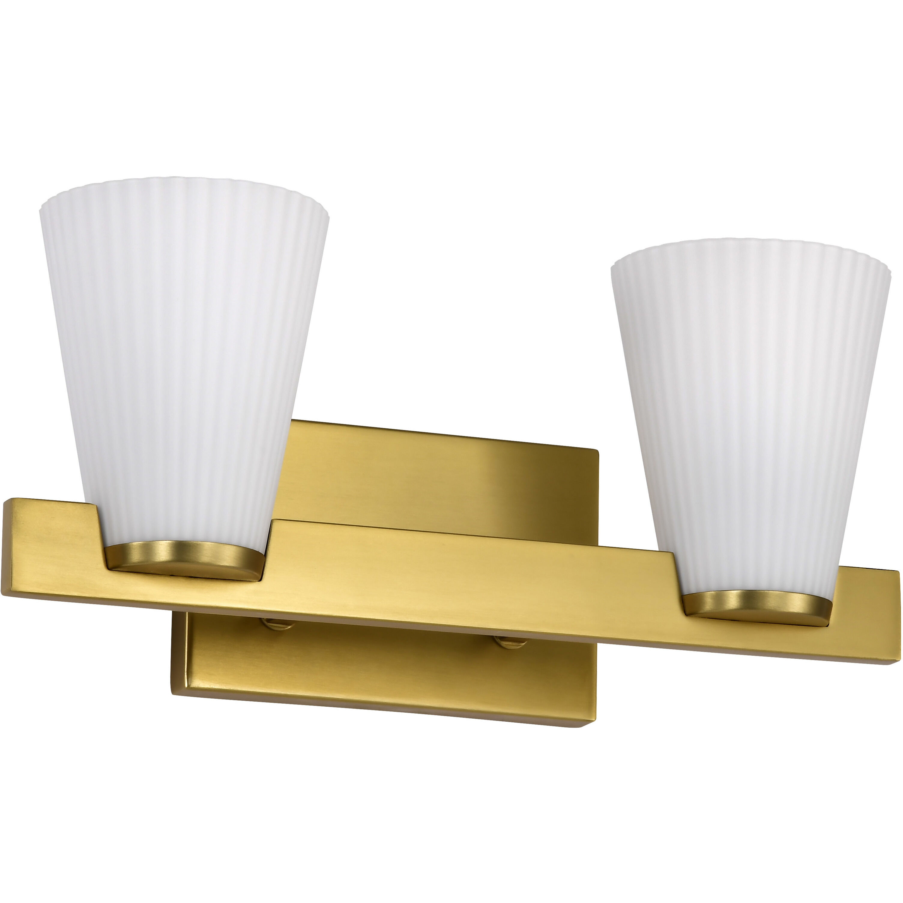 Royale 14.63 inch Burnished Brass Vanity Wall Light