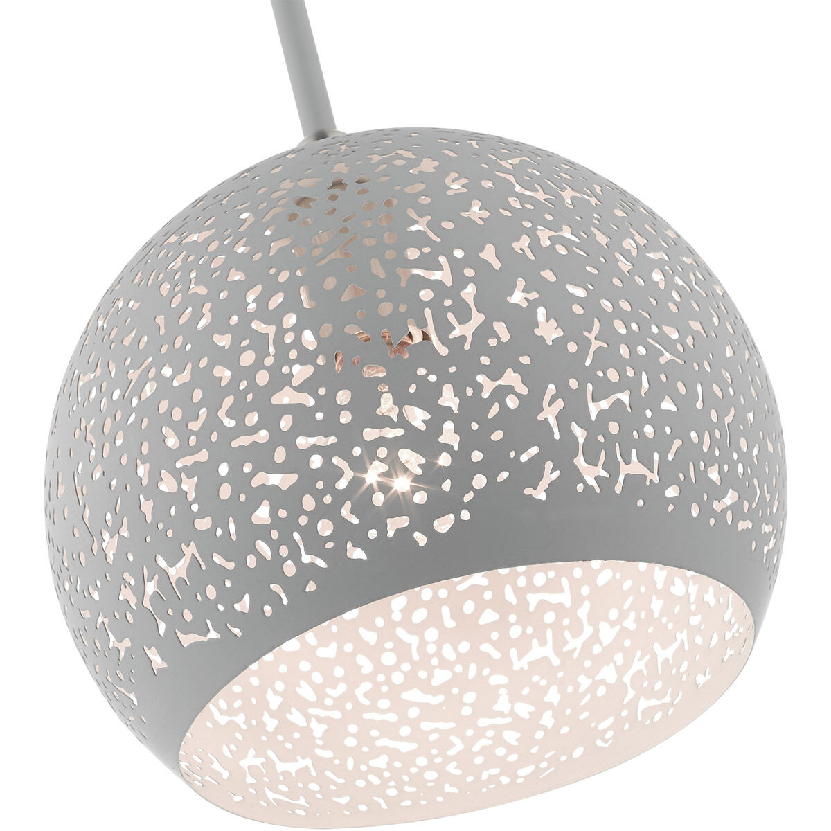 Charlton 1 Light 10 inch Nordic Gray with Brushed Nickel Accents Pendant Ceiling Light