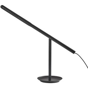 Gravity 14 inch 8.00 watt Black Ash Wood Desk Lamp Portable Light, ADS360