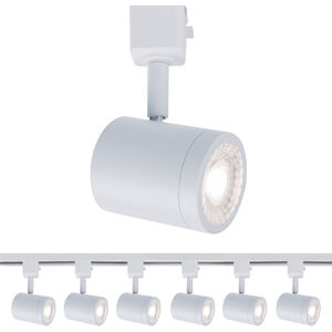 Charge 1 Light 120 White Track Head Ceiling Light in 6, H Track Fixture