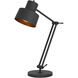 Davidson 33 inch 60.00 watt Matte Black Table Lamp Portable Light