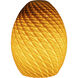 FireBird 6 inch Pendant Ceiling Light in Amber Firebird