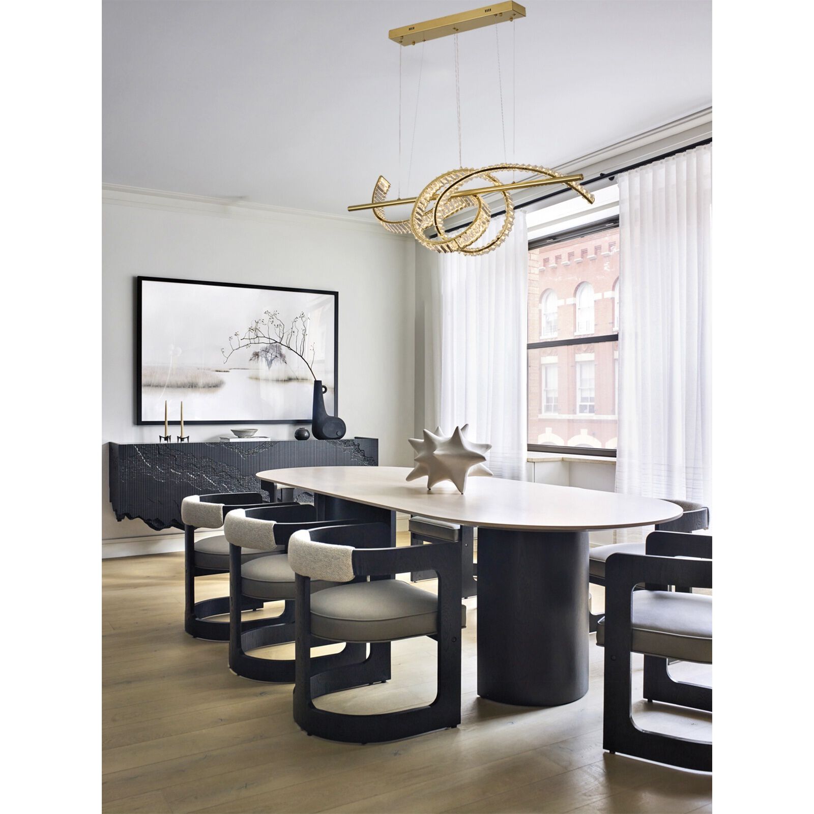 Canada LED 15 inch Brass Chandelier Ceiling Light