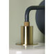 Aston 1 Light 7.75 inch Aged Brass/Slate Blue Wall Sconce Wall Light