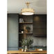 Quinn LED 15 inch Modern Gold Semi Flush Mount Ceiling Light
