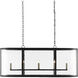 Argand 8 Light 44 inch Antique Black Chandelier Ceiling Light