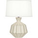 Small Orion 17.63 inch 60.00 watt Bone Accent Lamp Portable Light, Polished Nickel Accents