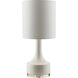 Pomona 24.5 inch 100 watt White Table Lamp Portable Light