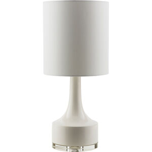 Pomona 24.5 inch 100 watt White Table Lamp Portable Light
