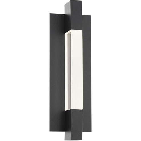 Heliograph 1 Light 18.1 inch Black Outdoor Wall Light in 4000K