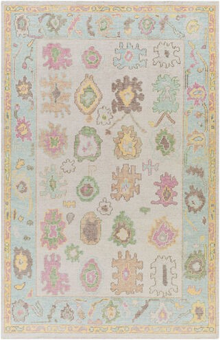 Kars 36 X 24 inch Pale Blue Rug, Rectangle