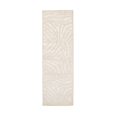 Modern Classics 96 X 30 inch Cream/Khaki Rugs, Wool