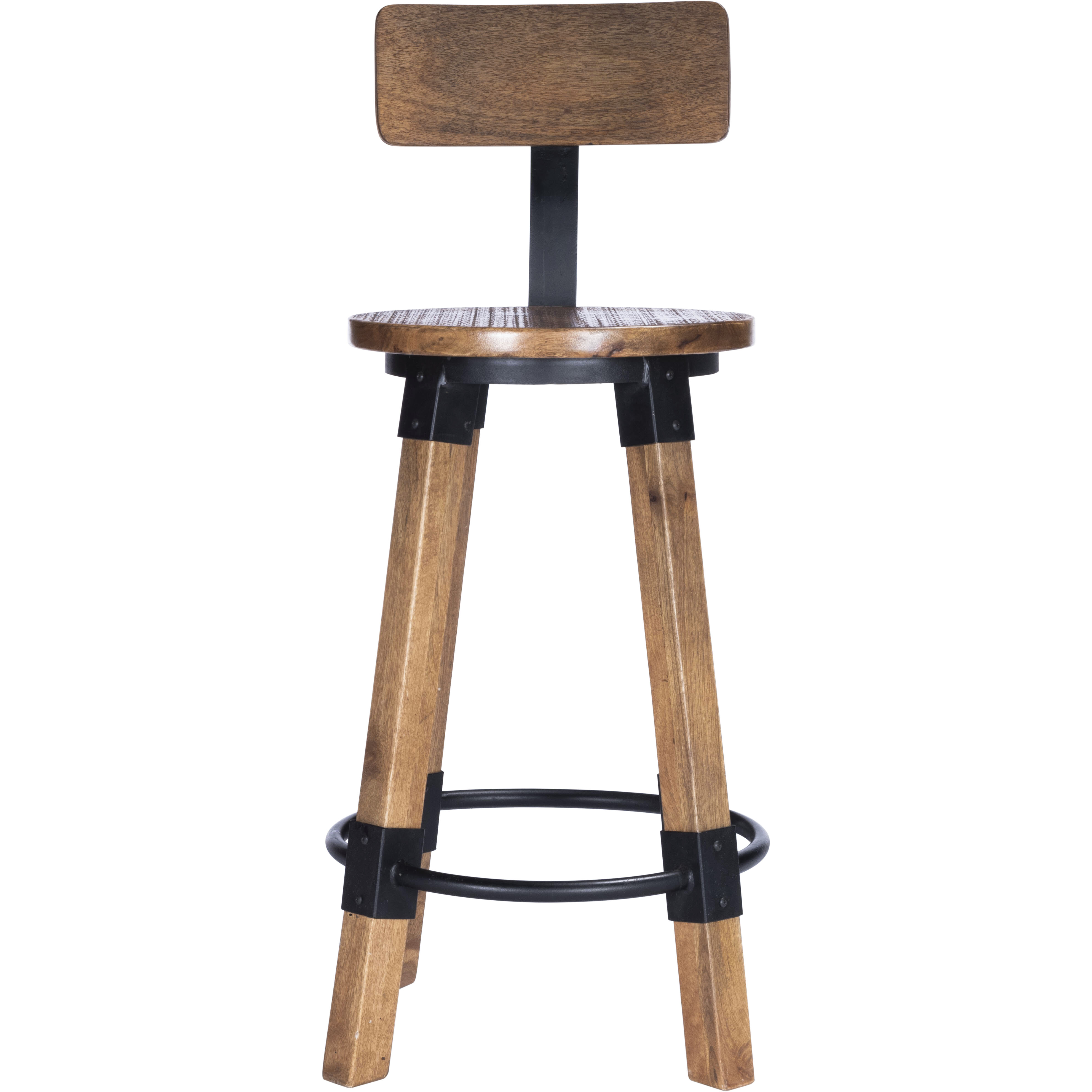 Masterson Wood & Metal Bar Stool